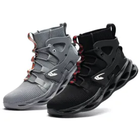 799 High Top Steel Toe Non-Slip Work Boots Black/Grey