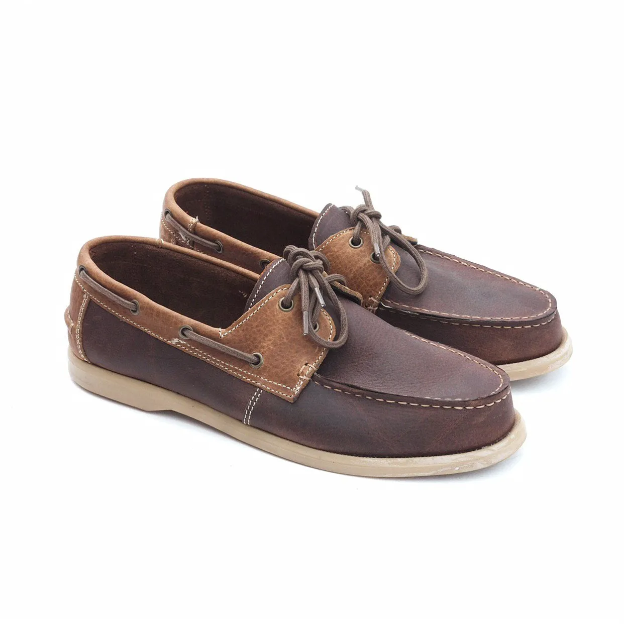 Andres Topsider Shoes (Cedar/Amber)