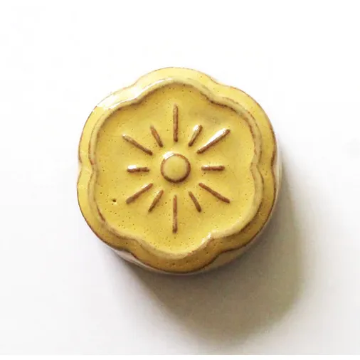 Awaji Kawara Magnetic Needle Minder with Polisher ~ Yellow