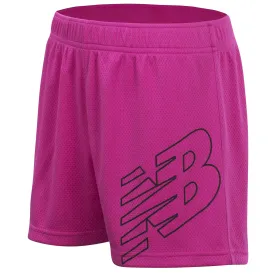 New Balance Girls Carnival Pink Core Shorts