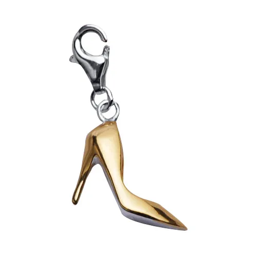 Silver High Heel Necklace