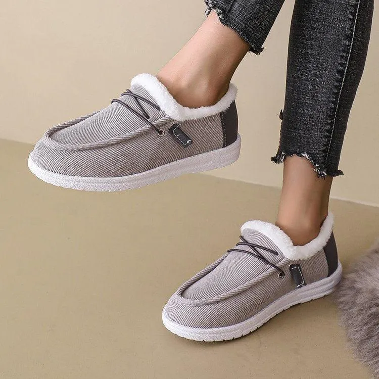 Women's Fleece-lined Warm Winter Thick-soled Fur Snow Boots